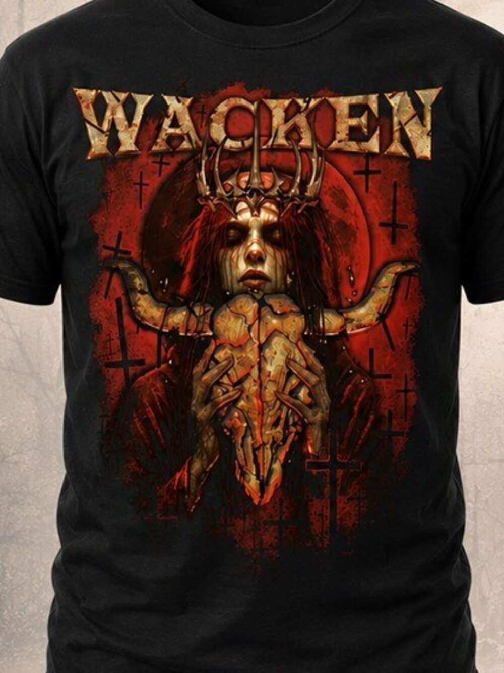 Wacken Open Air Sabbath Of The Damned Metal Graphic Shirt 2026 - Picture 2 of 6